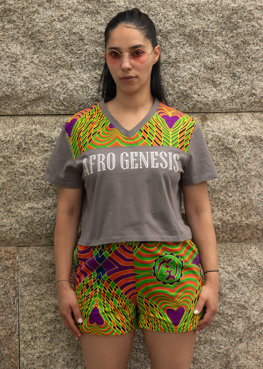 T-shirt cropped oversize