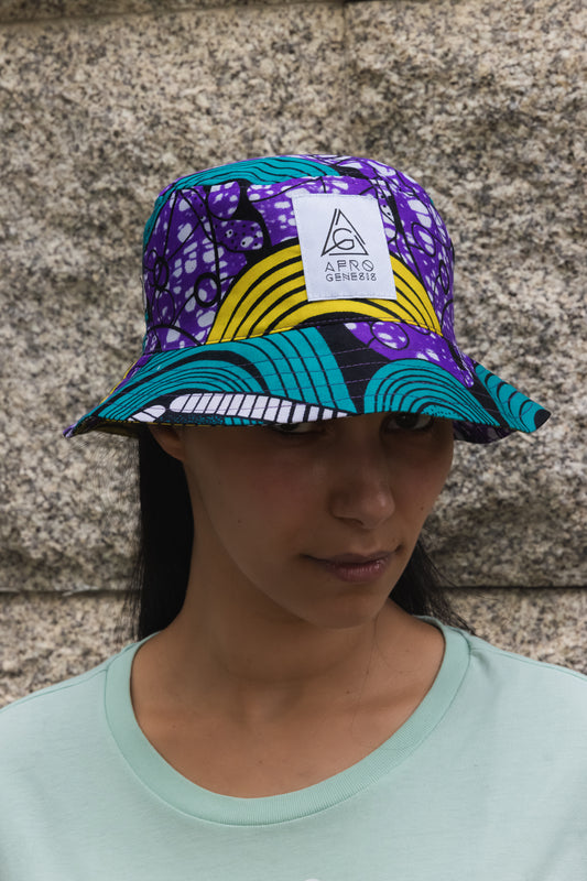 Chapéu bucket em capulana